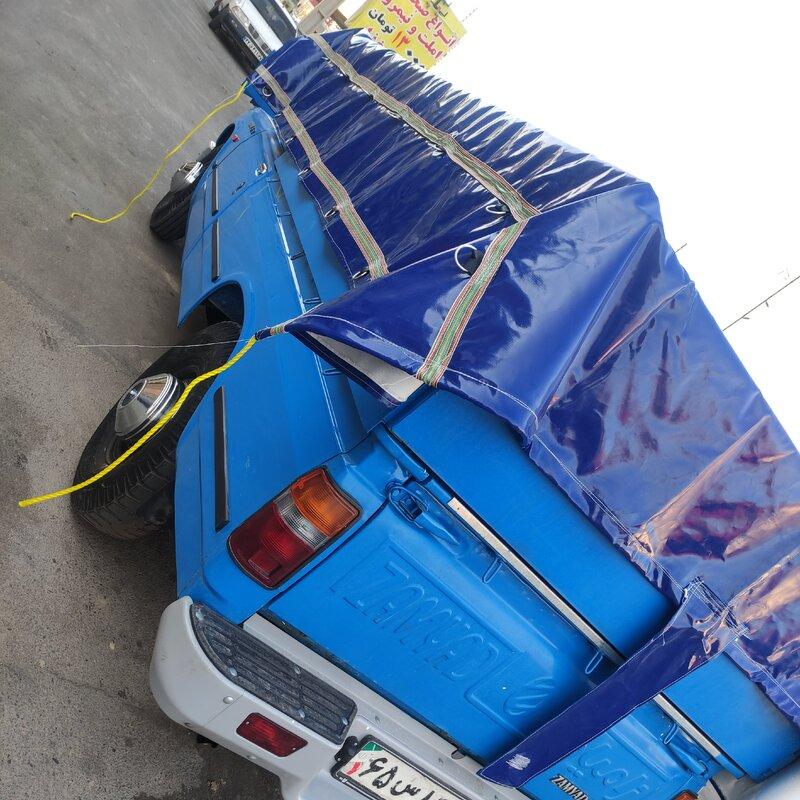 چادر کانتینری نیسان سایز 3 در 4 درجه یک با 4 ردیف حلقه نواردوزی شده و صلیب کپی